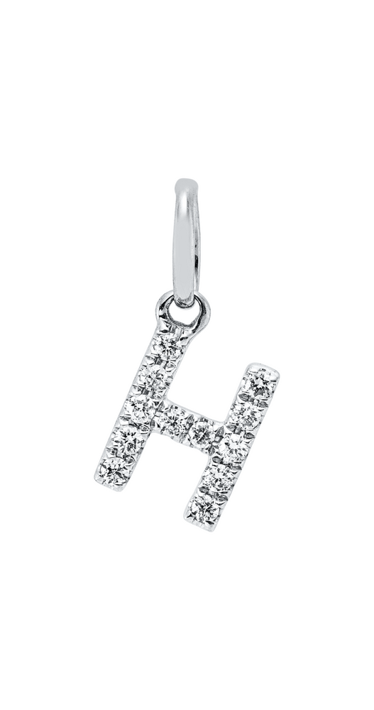 Brogle Classic Buchstabenanhänger H mit Diamanten