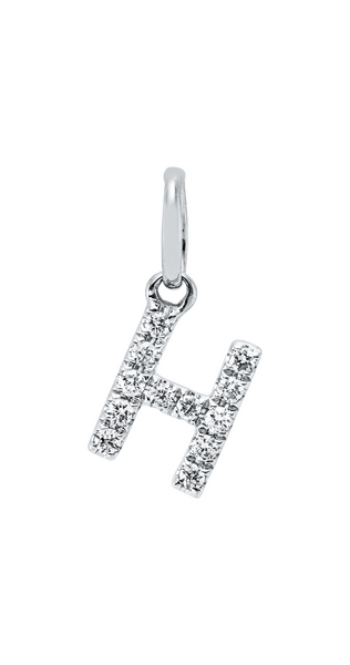 Brogle Classic Buchstabenanhänger H mit Diamanten