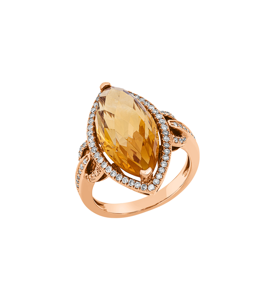 Brogle Classic citrine ring