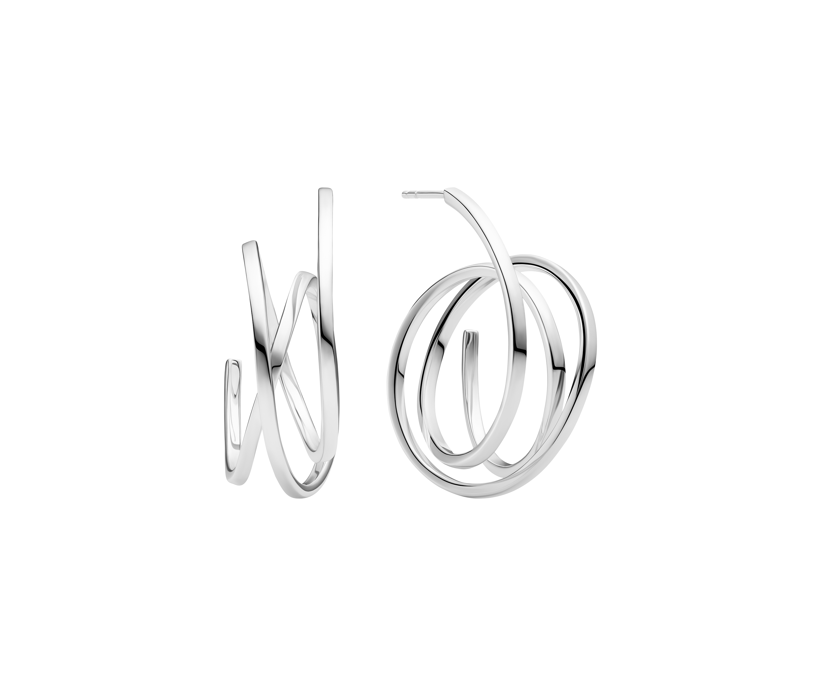 SIF Jakobs Spiral Pianura hoop earrings