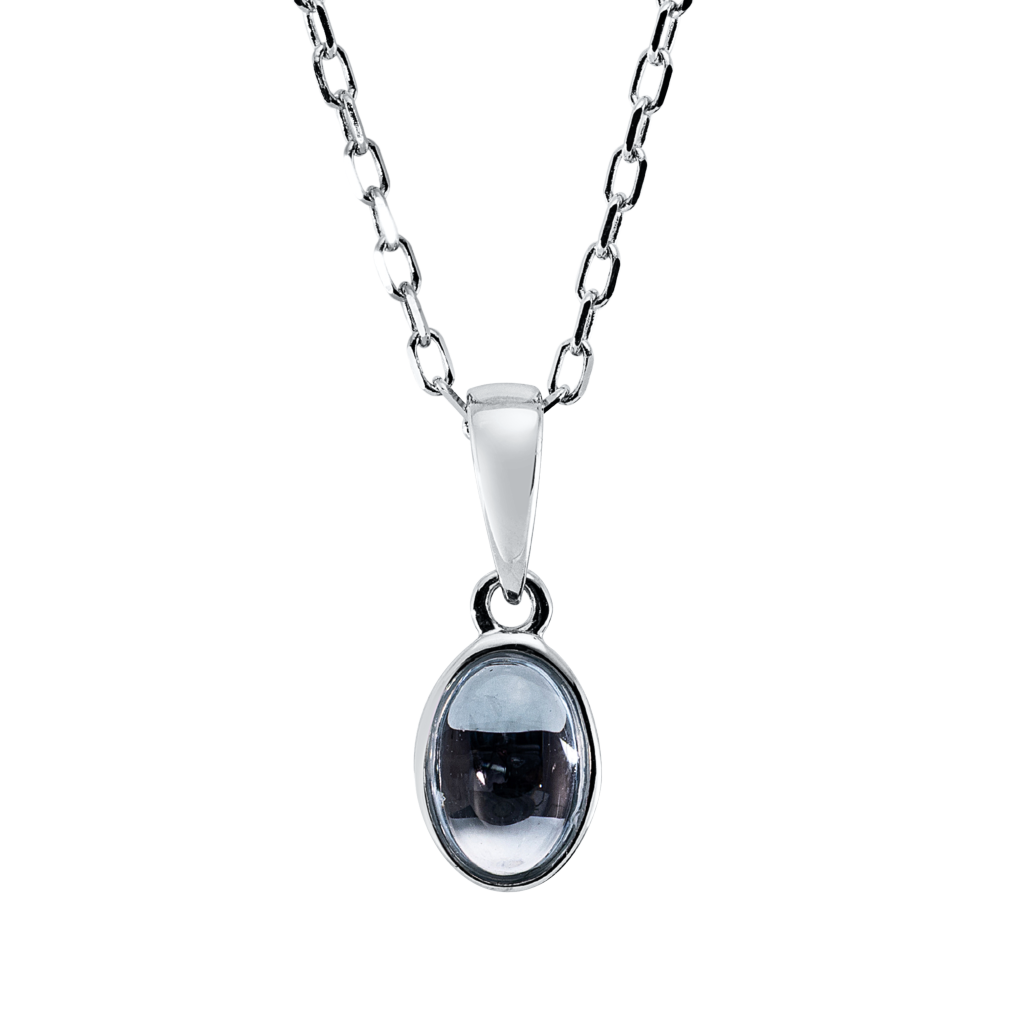 Brogle Classic necklace with sky topaz pendant Brogle Classic necklace with sky topaz pendant
