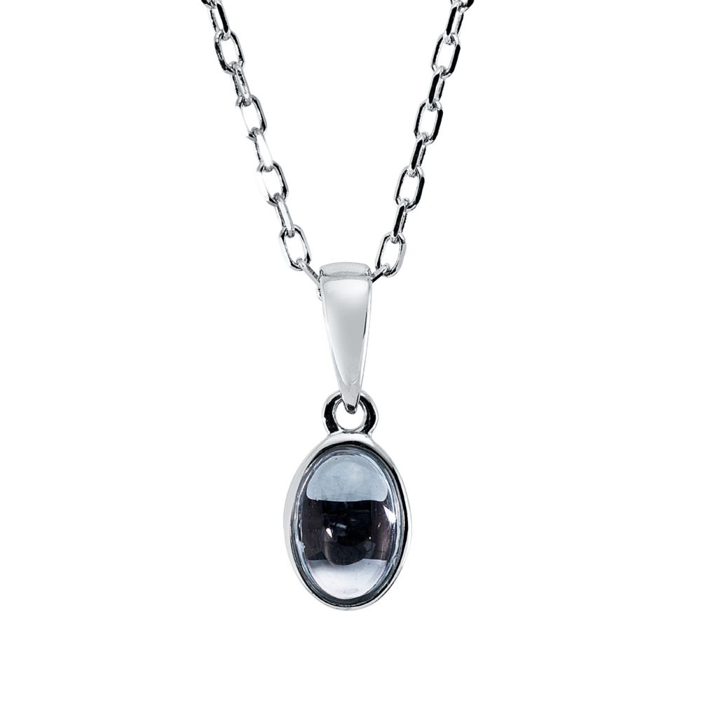 Brogle Classic necklace with sky topaz pendant Brogle Classic necklace with sky topaz pendant