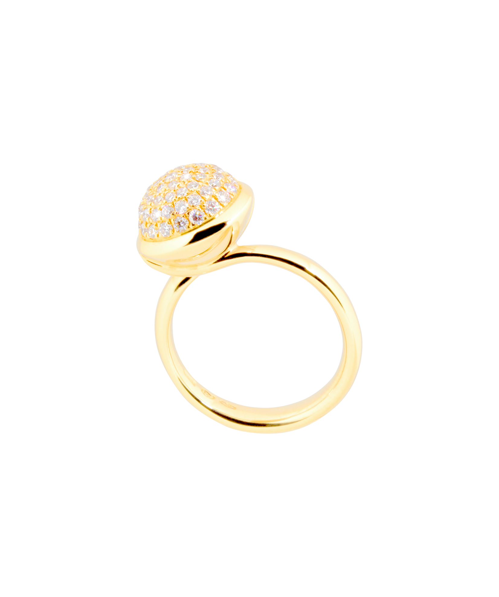 Tamara Comolli Bouton Pavé L Ring