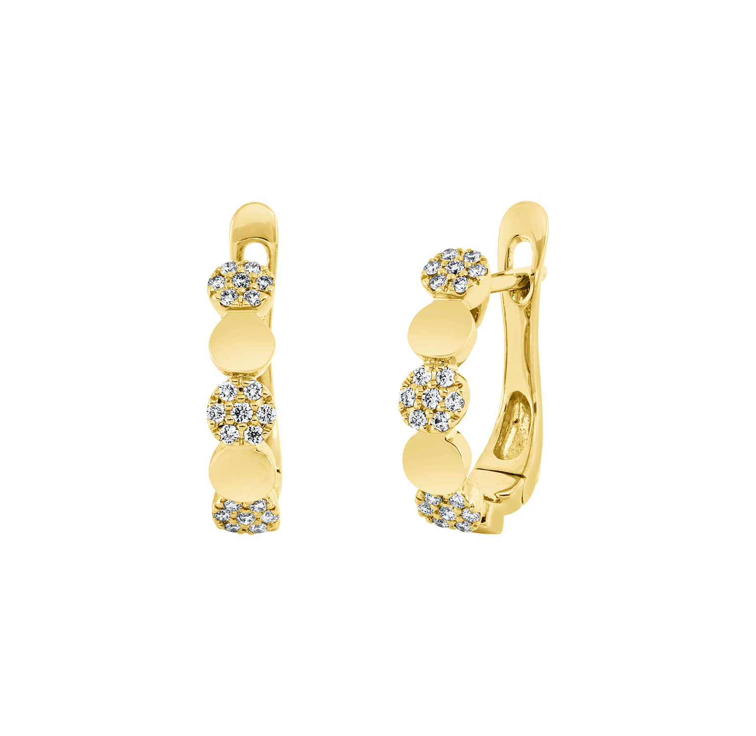 Brogle Classic diamond hoop earrings Brogle Classic diamond hoop earrings