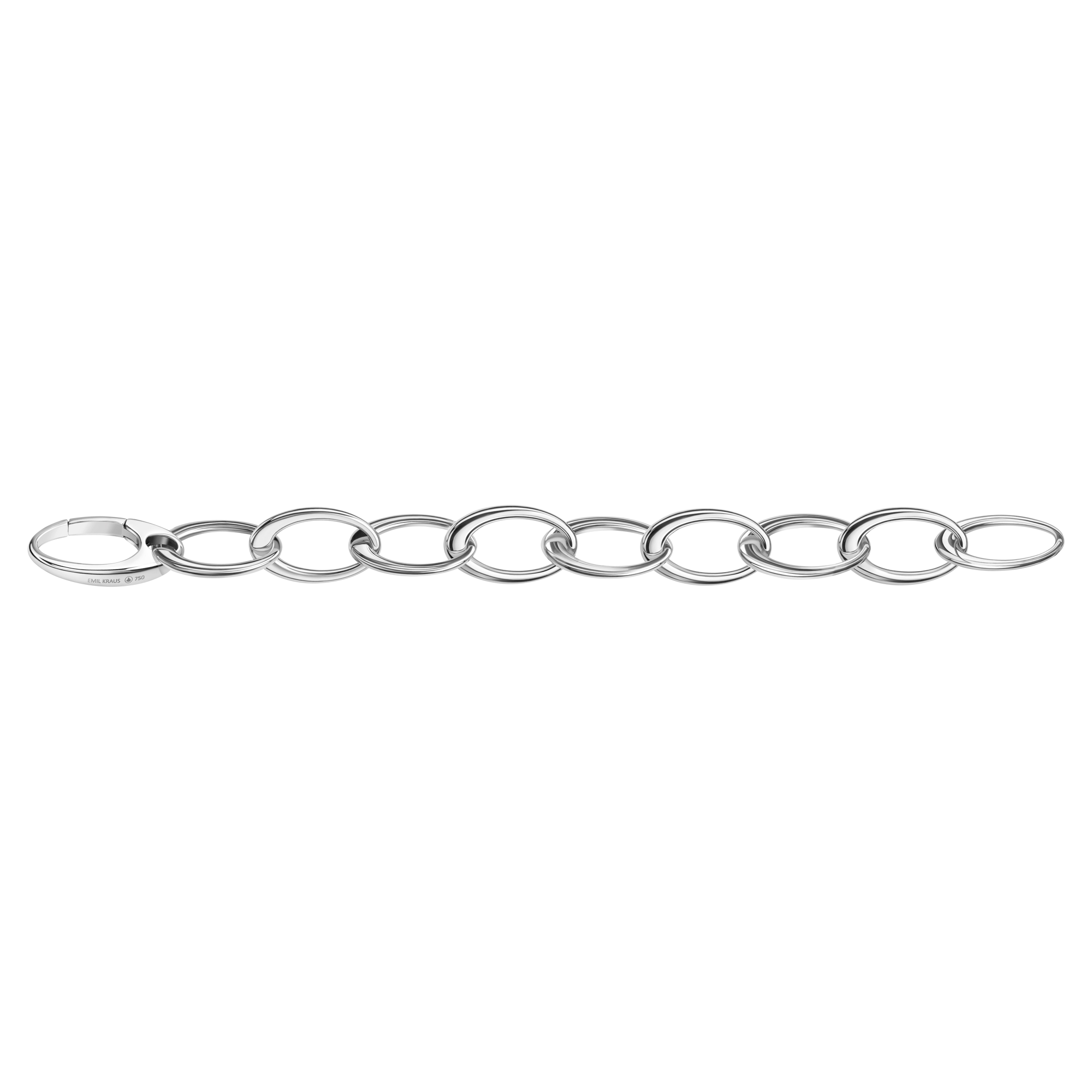 Emil Kraus Ellipse curb strap, 17mm Emil Kraus Ellipse curb strap, 17mm