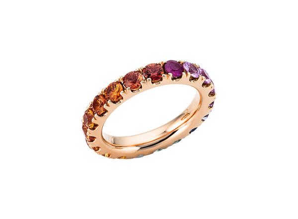 Brogle Classic Sapphire Ring Rainbow