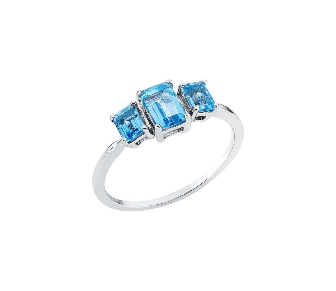 Brogle Classic Sky topaz ring