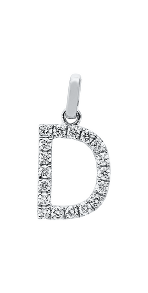 Brogle Classic Buchstabenanhänger D mit Diamanten Brogle Classic Buchstabenanhänger D mit Diamanten