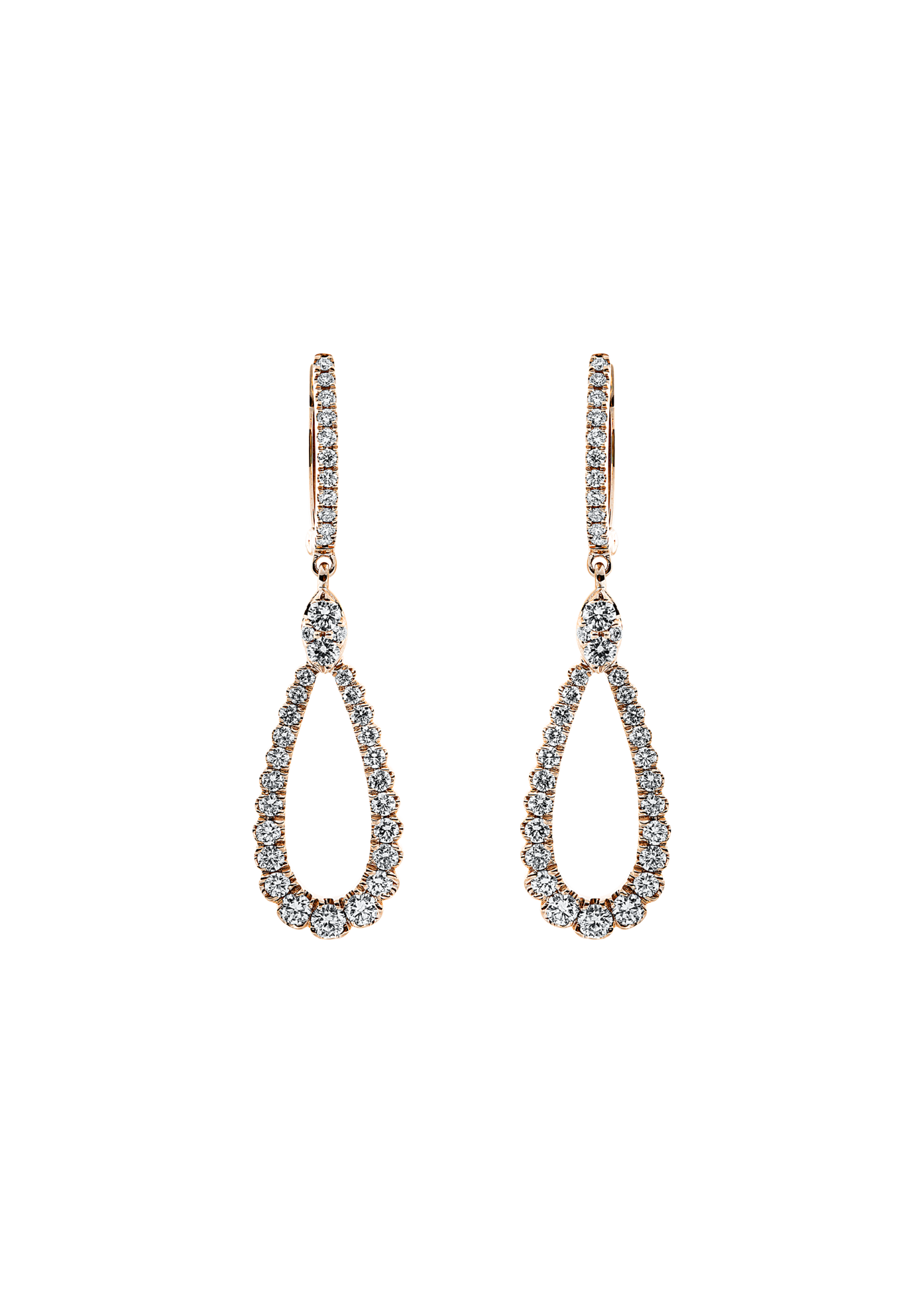 Brogle Classic diamond hoop earrings Brogle Classic diamond hoop earrings