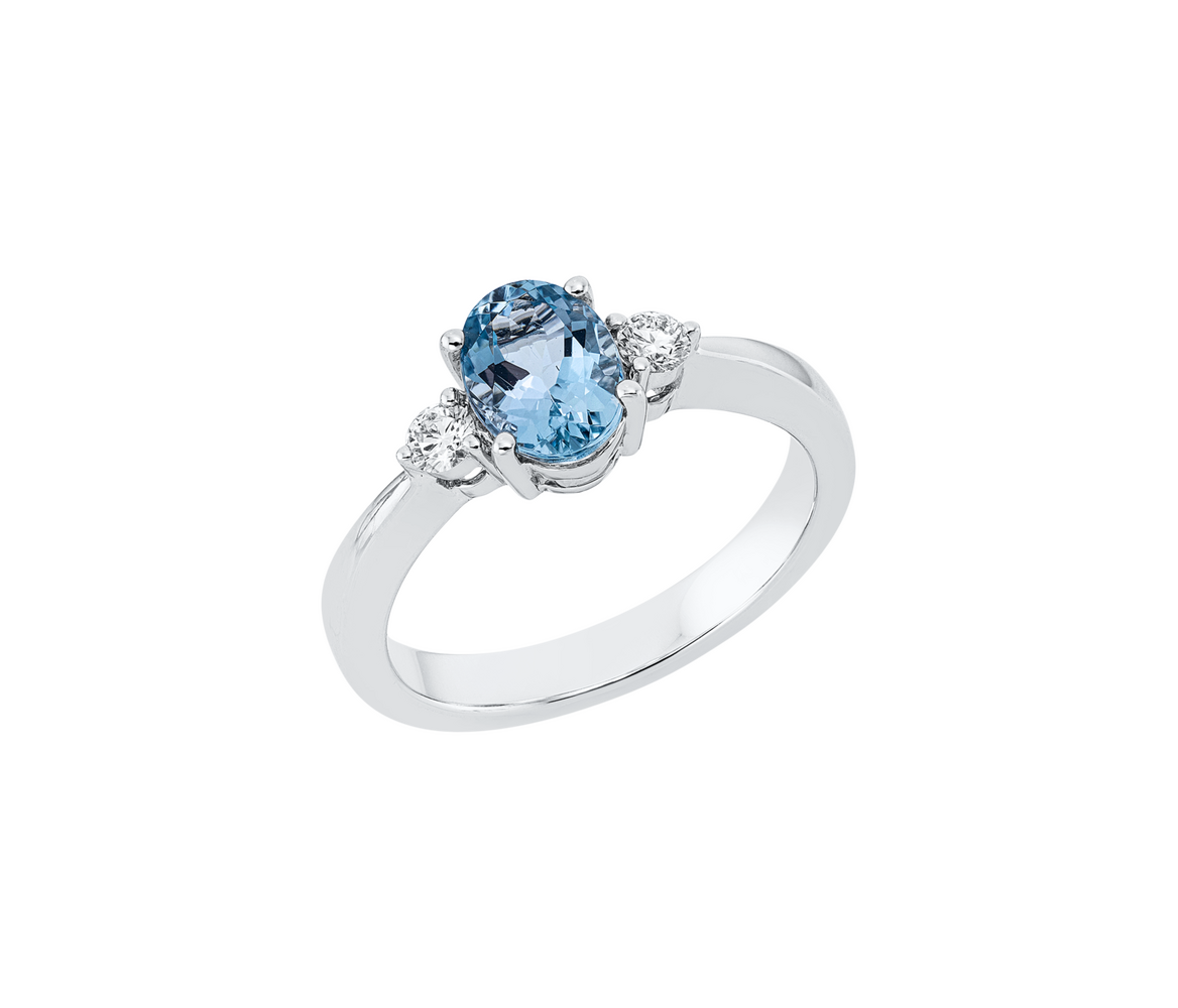 Brogle Classic aquamarine ring Brogle Classic aquamarine ring