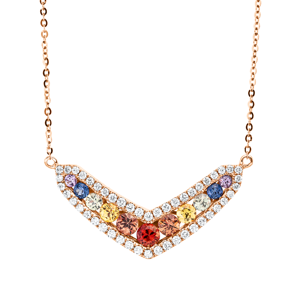 Brogle Classic Kette mit Saphiranhänger Rainbow Brogle Classic Kette mit Saphiranhänger Rainbow
