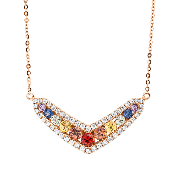 Brogle Classic Kette mit Saphiranhänger Rainbow Brogle Classic Kette mit Saphiranhänger Rainbow