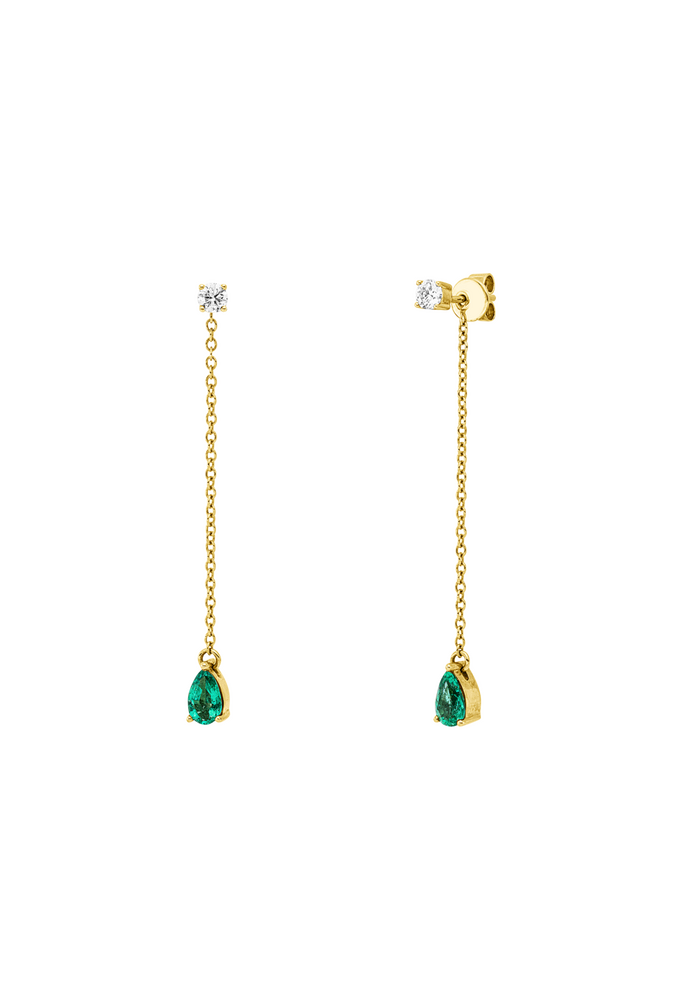 Brogle Classic emerald earrings