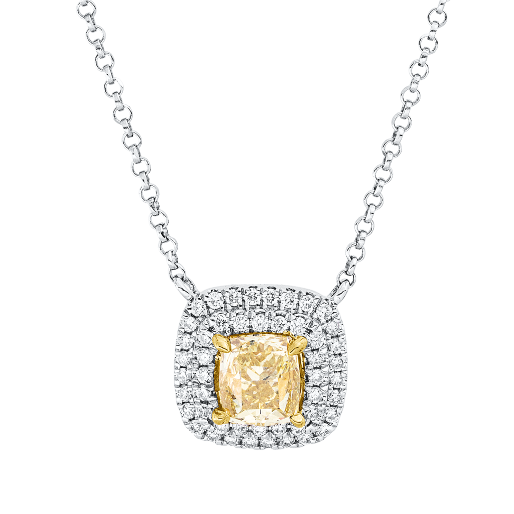Brogle Classic Kette mit Bicolor Diamantanhänger Brogle Classic Kette mit Bicolor Diamantanhänger