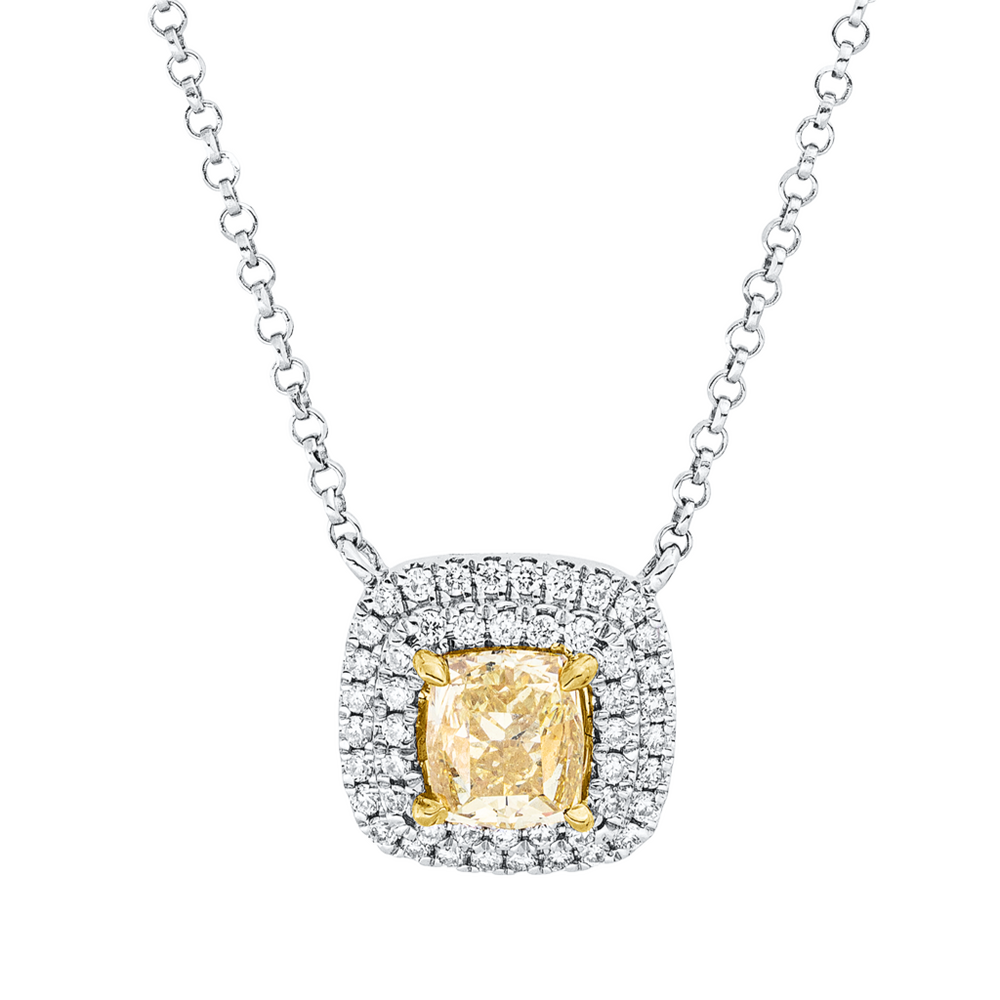 Brogle Classic Kette mit Bicolor Diamantanhänger Brogle Classic Kette mit Bicolor Diamantanhänger
