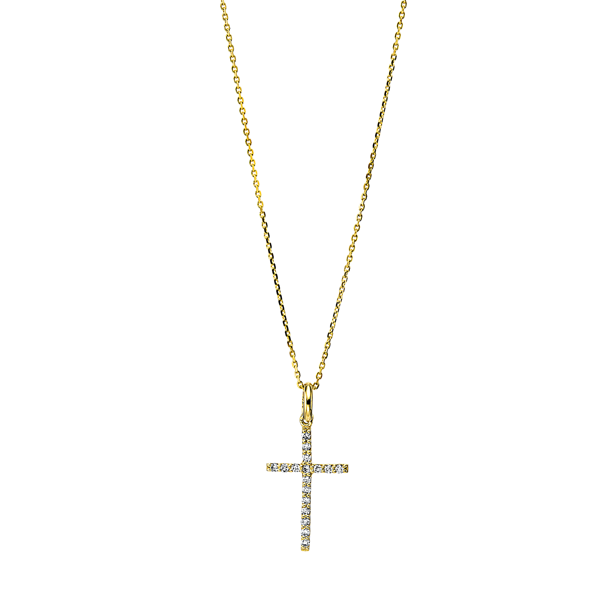 Brogle Classic necklace with diamond cross Brogle Classic necklace with diamond cross