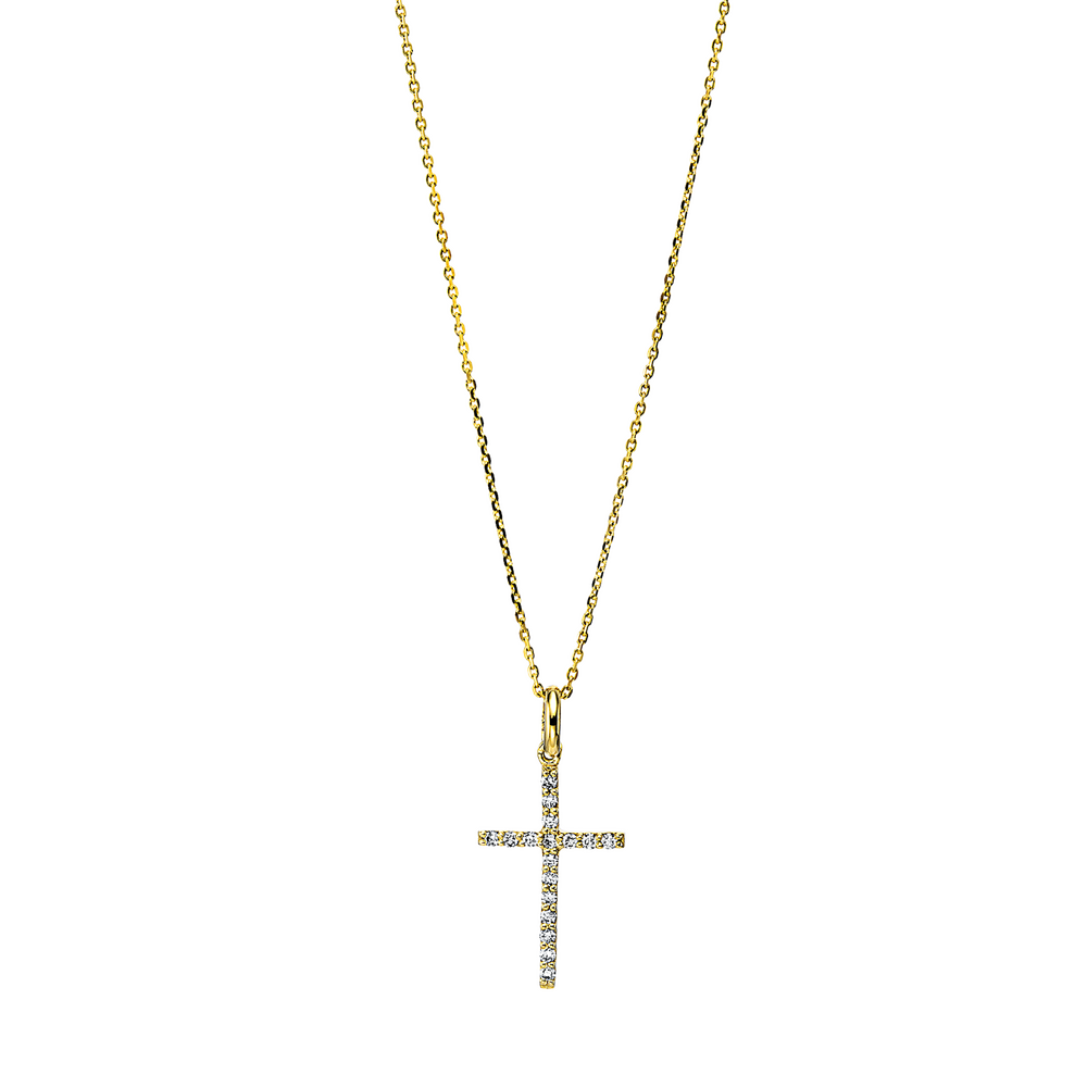 Brogle Classic necklace with diamond cross Brogle Classic necklace with diamond cross