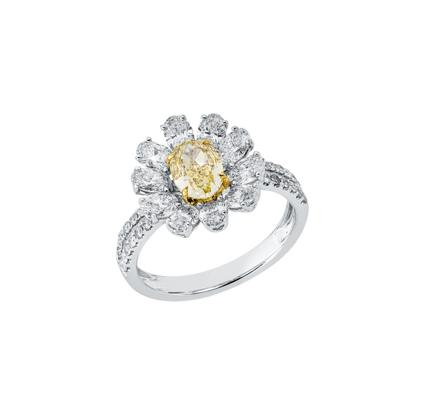 Brogle Selection Bicolor diamond ring