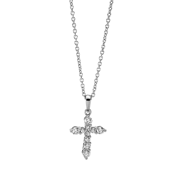 Brogle Classic Kette mit Diamantkreuz Brogle Classic Kette mit Diamantkreuz