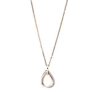 Brogle Selection Casual gold chain with diamond pendant