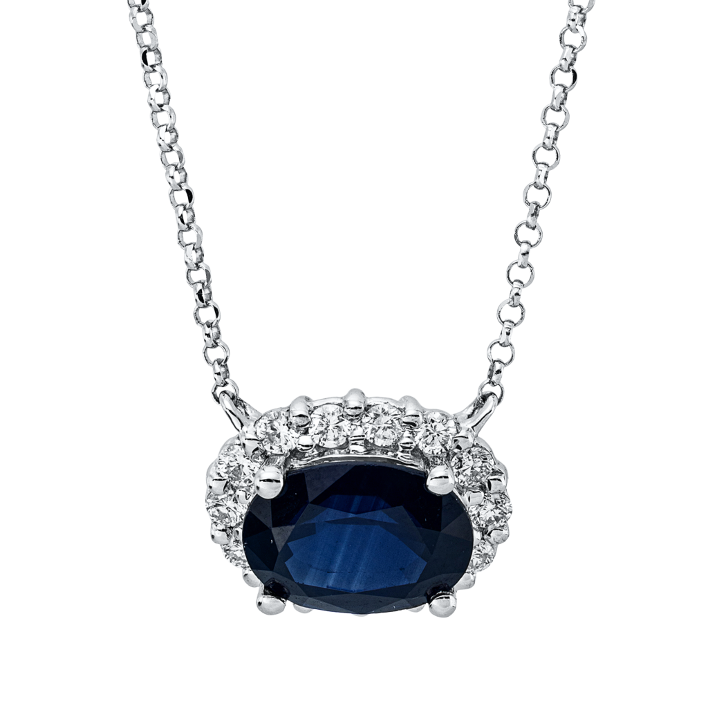Brogle Classic necklace with sapphire pendant