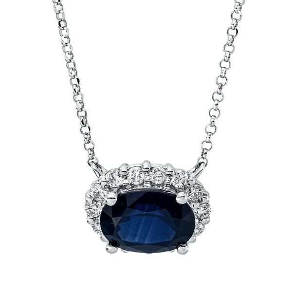 Brogle Classic necklace with sapphire pendant