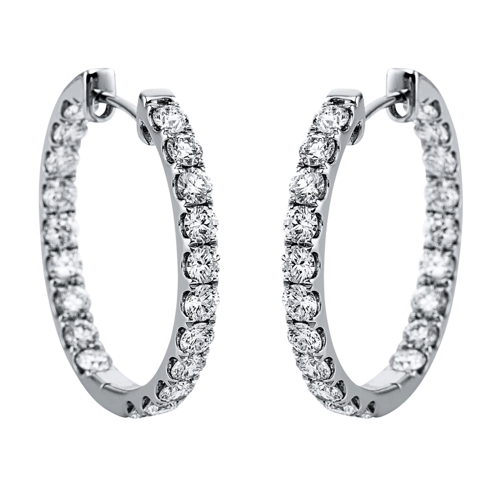 Brogle Selection Eternity diamond hoop earrings