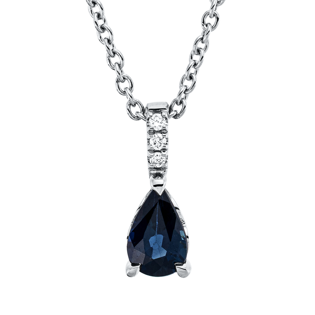 Brogle Classic necklace with sapphire pendant