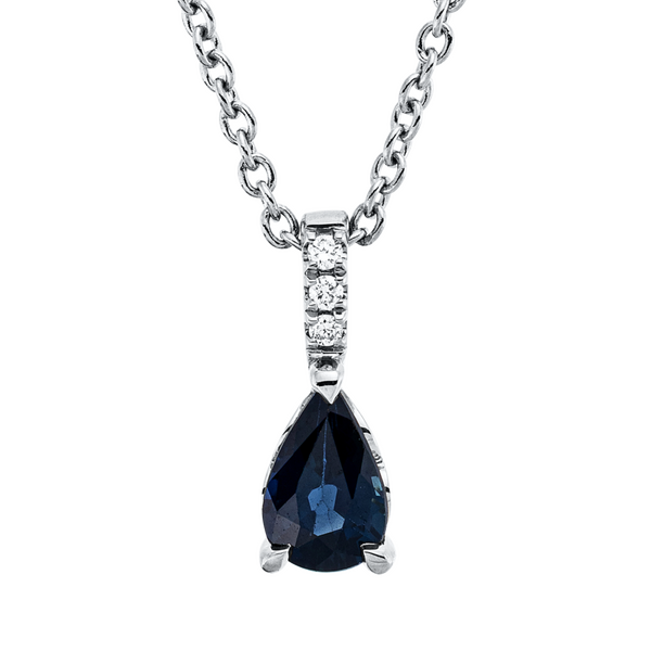 Brogle Classic necklace with sapphire pendant Brogle Classic necklace with sapphire pendant
