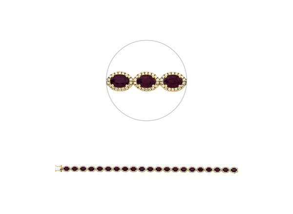 Brogle Selection ruby bracelet