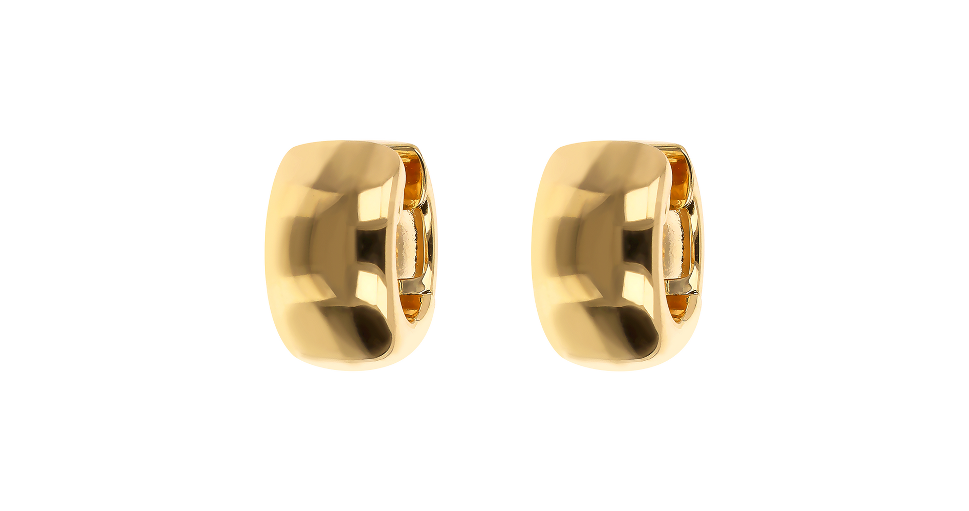 Bronzallure Golden hoop earrings