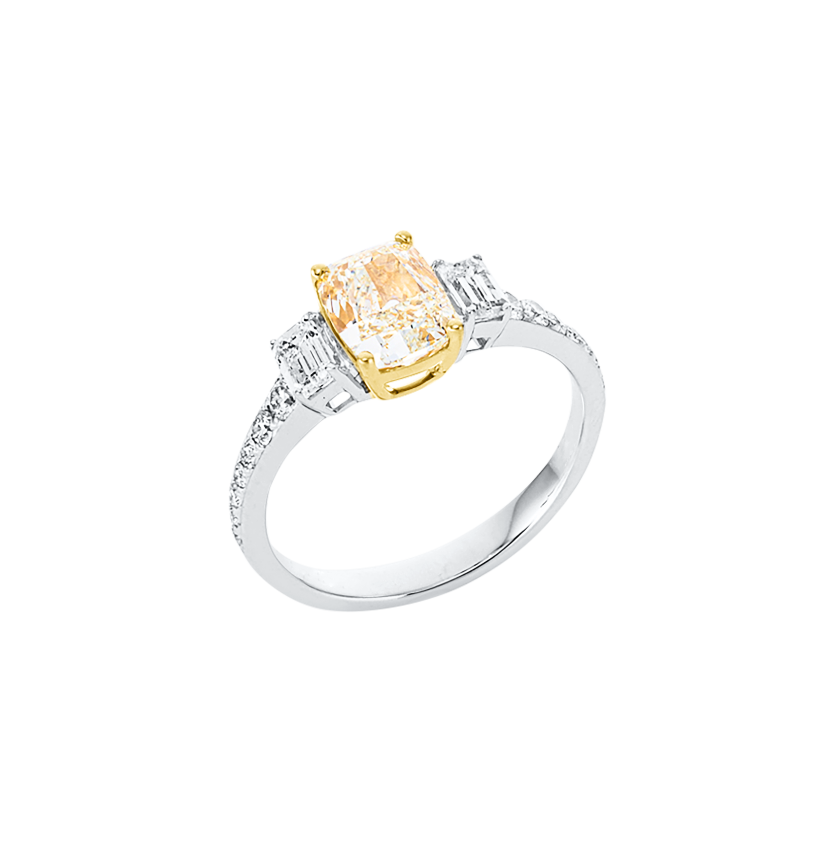 Brogle Selection Bicolor diamond ring