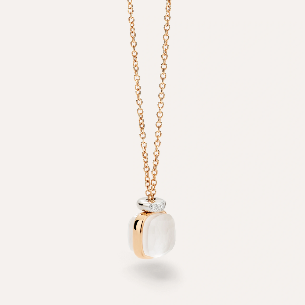 Pomellato Nudo milk quartz necklace with Pendant