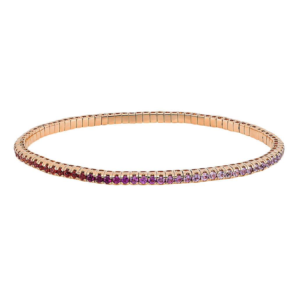 Brogle Selection sapphire bracelet Rainbow flexible Brogle Selection sapphire bracelet Rainbow flexible