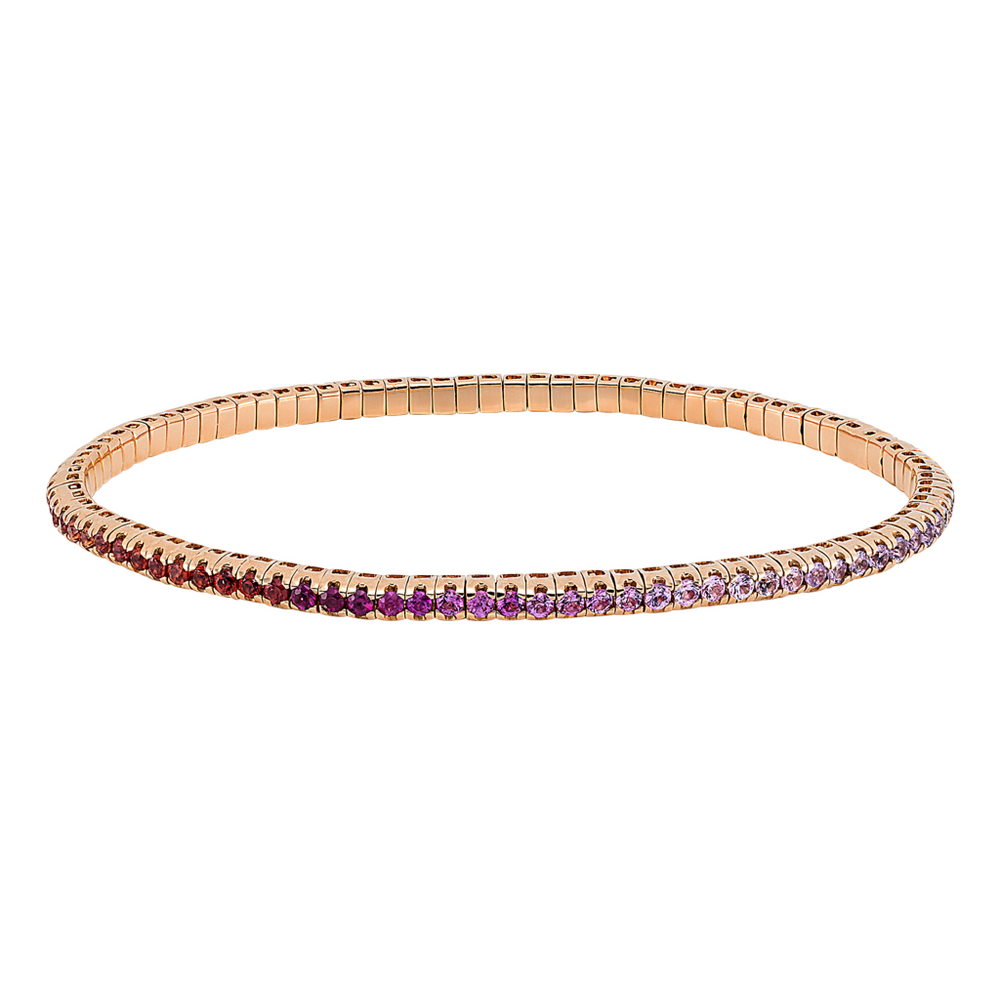 Brogle Selection sapphire bracelet Rainbow flexible Brogle Selection sapphire bracelet Rainbow flexible