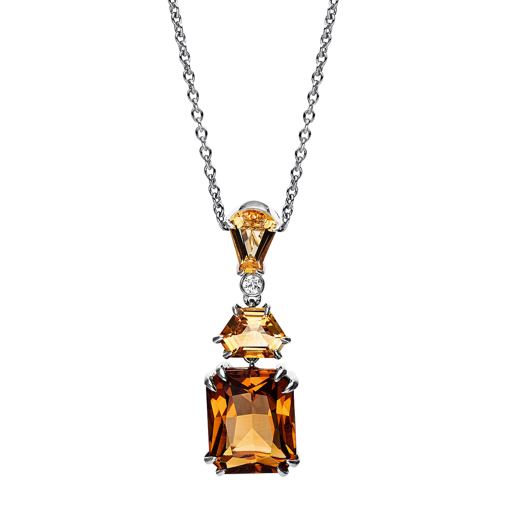 Brogle Selection Felicity necklace with citrine pendant