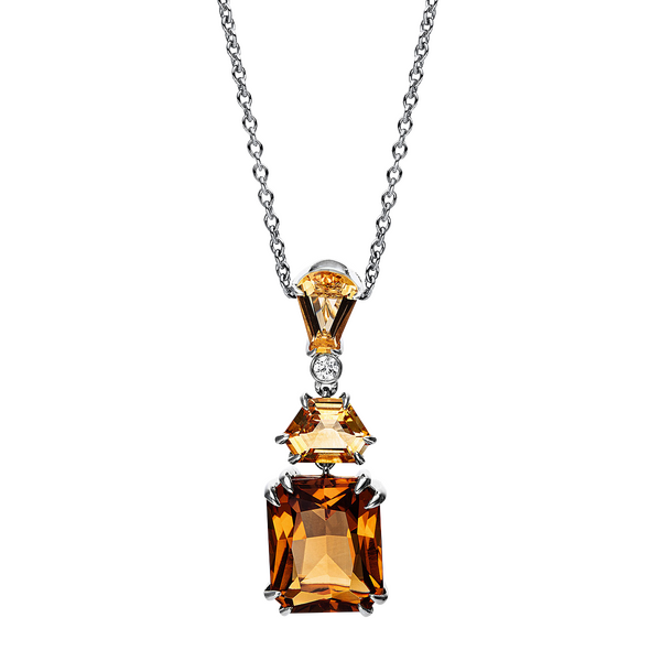 Brogle Selection Felicity necklace with citrine pendant