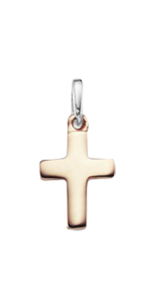 Brogle Classic bicolor cross pendant in gold Brogle Classic bicolor cross pendant in gold
