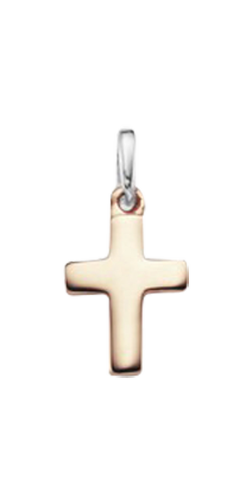 Brogle Classic bicolor cross pendant in gold Brogle Classic bicolor cross pendant in gold