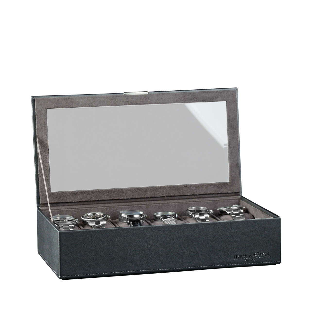 Heisse & Söhne Stackable Jewelry Box Mirage XL - Top: Watch Box for 12 Watches Heisse & Söhne Stackable Jewelry Box Mirage XL - Top: Watch Box for 12 Watches