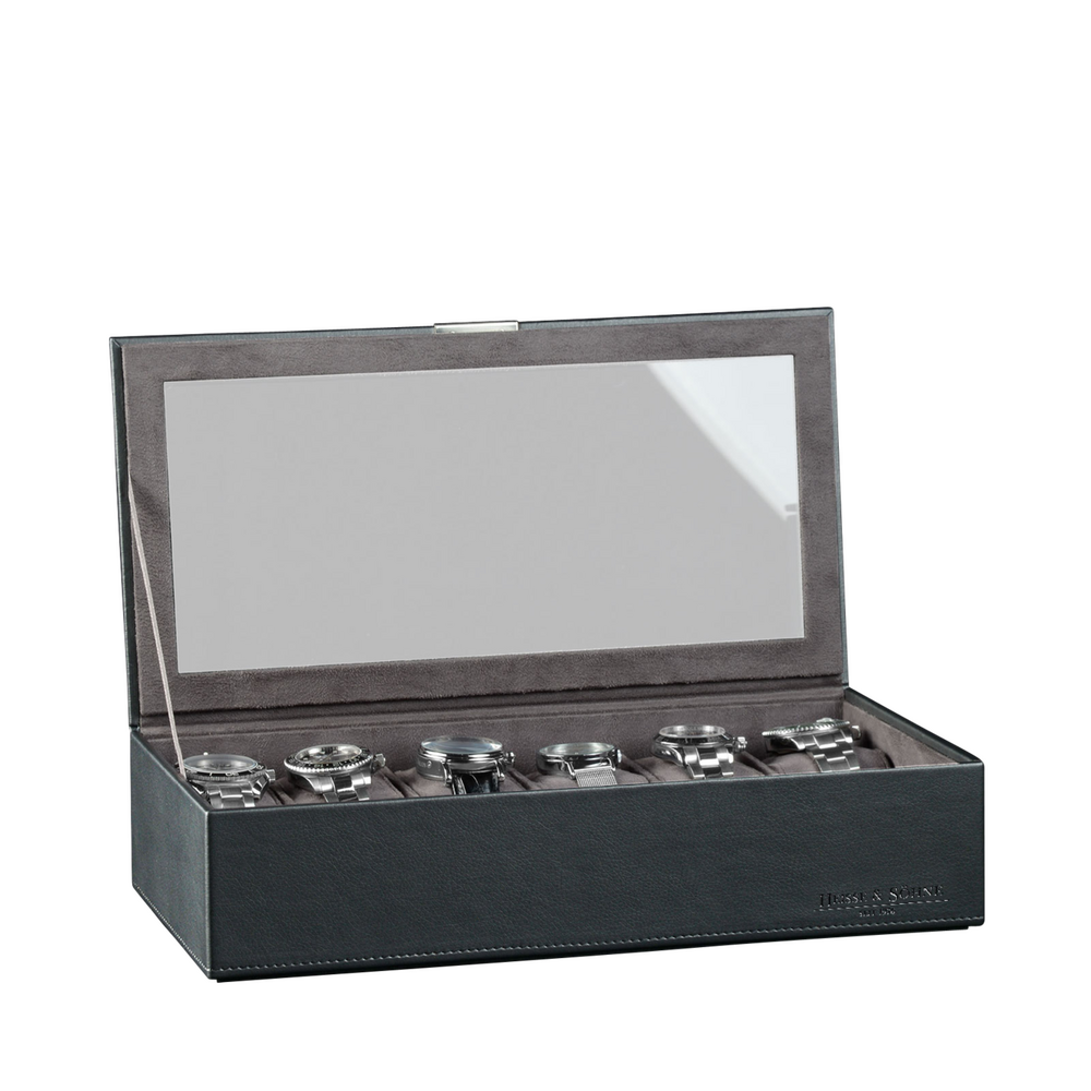 Heisse & Söhne Stackable Jewelry Box Mirage XL - Top: Watch Box for 12 Watches Heisse & Söhne Stackable Jewelry Box Mirage XL - Top: Watch Box for 12 Watches