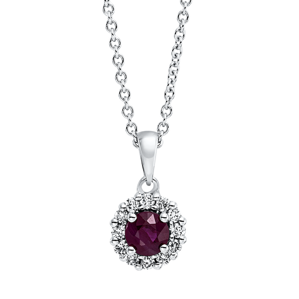 Brogle Classic necklace with ruby pendant Brogle Classic necklace with ruby pendant