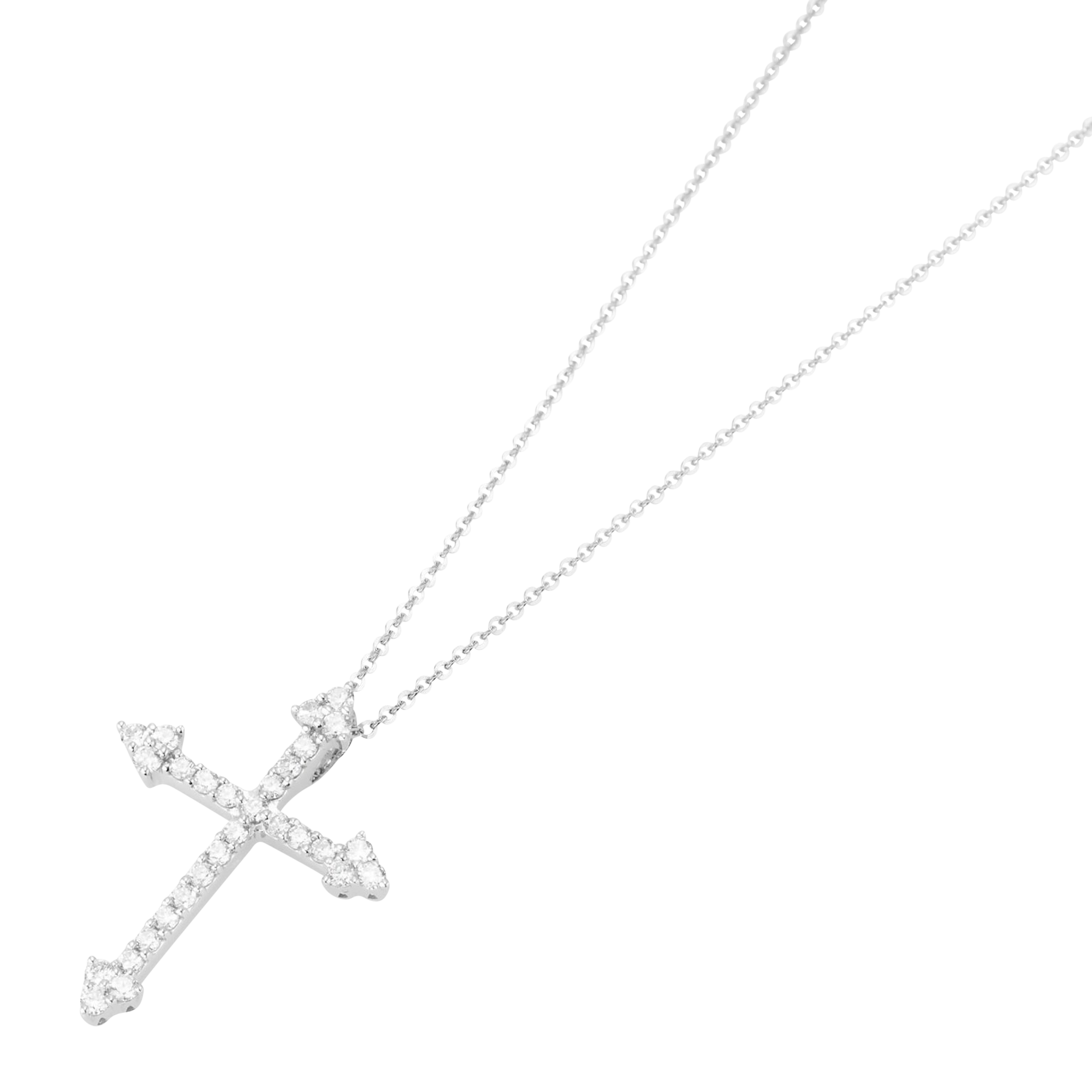 Ponte Vecchio Gioielli Benvenuto cross necklace with pendant Ponte Vecchio Gioielli Benvenuto cross necklace with pendant