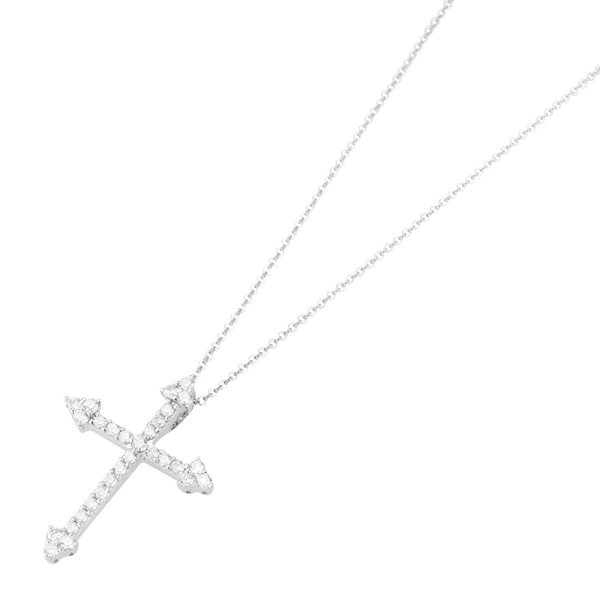 Ponte Vecchio Gioielli Benvenuto cross necklace with pendant Ponte Vecchio Gioielli Benvenuto cross necklace with pendant