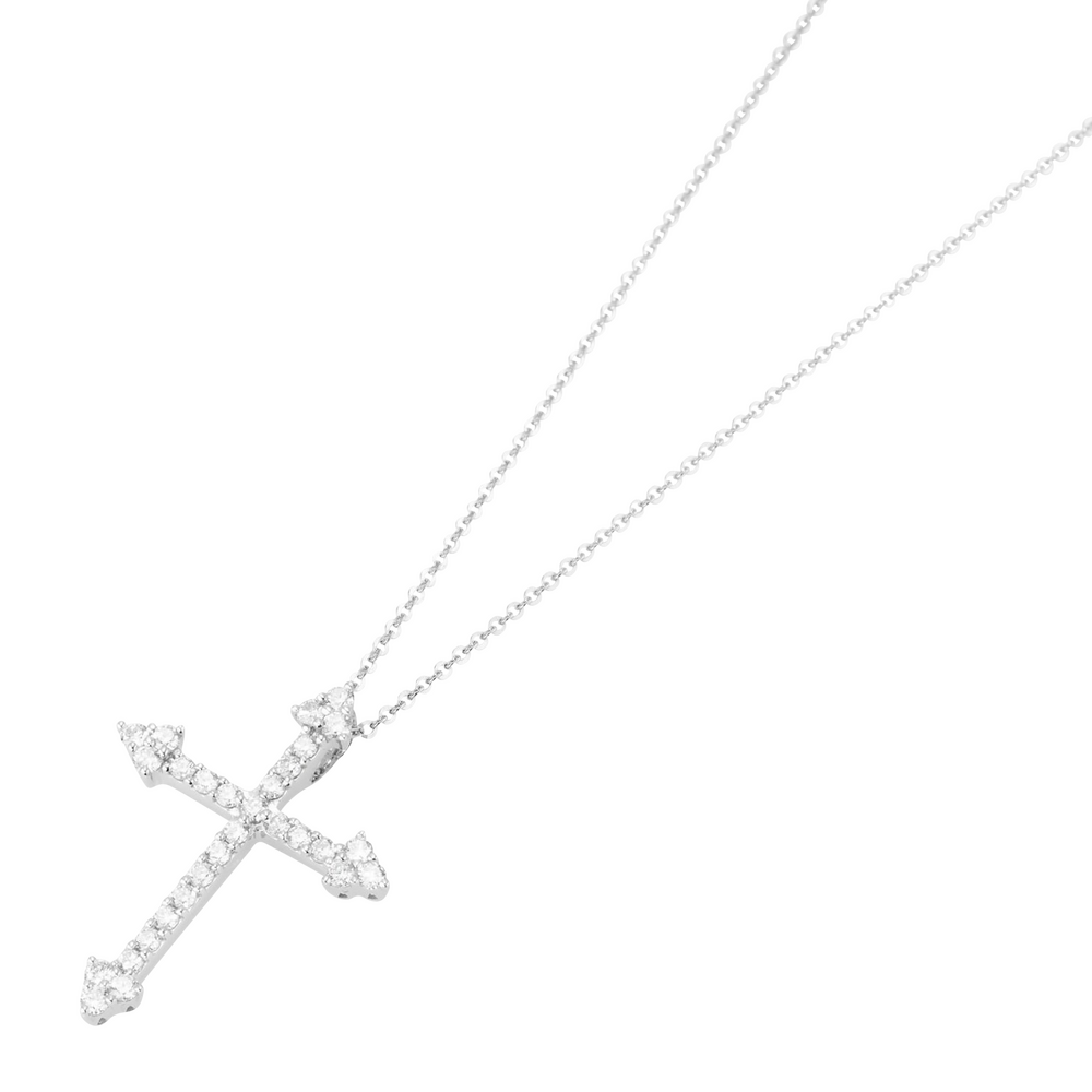 Ponte Vecchio Gioielli Benvenuto cross necklace with pendant Ponte Vecchio Gioielli Benvenuto cross necklace with pendant