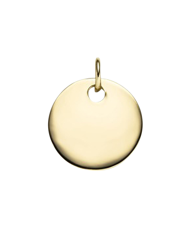 Brogle Classic engraved pendant "Round" in gold Brogle Classic engraved pendant "Round" in gold