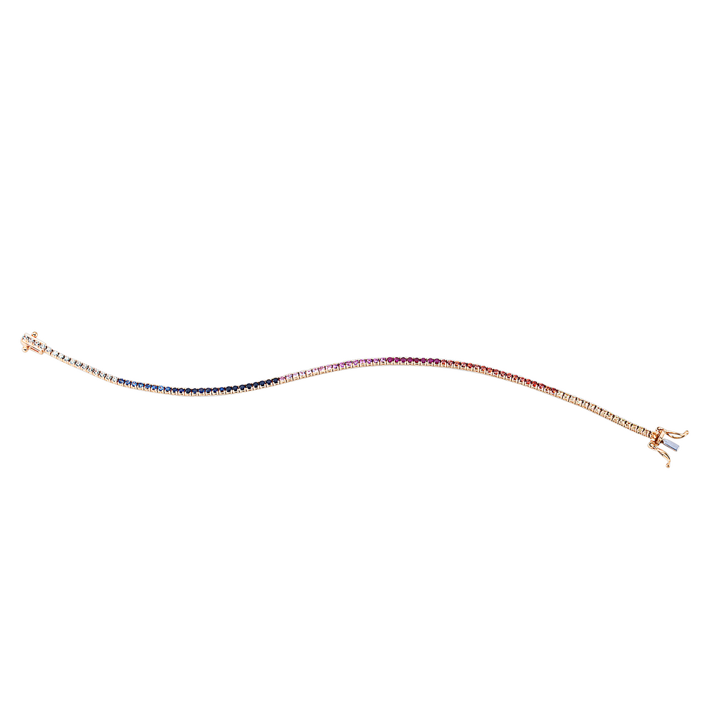 Brogle Classic sapphire bracelet Rainbow