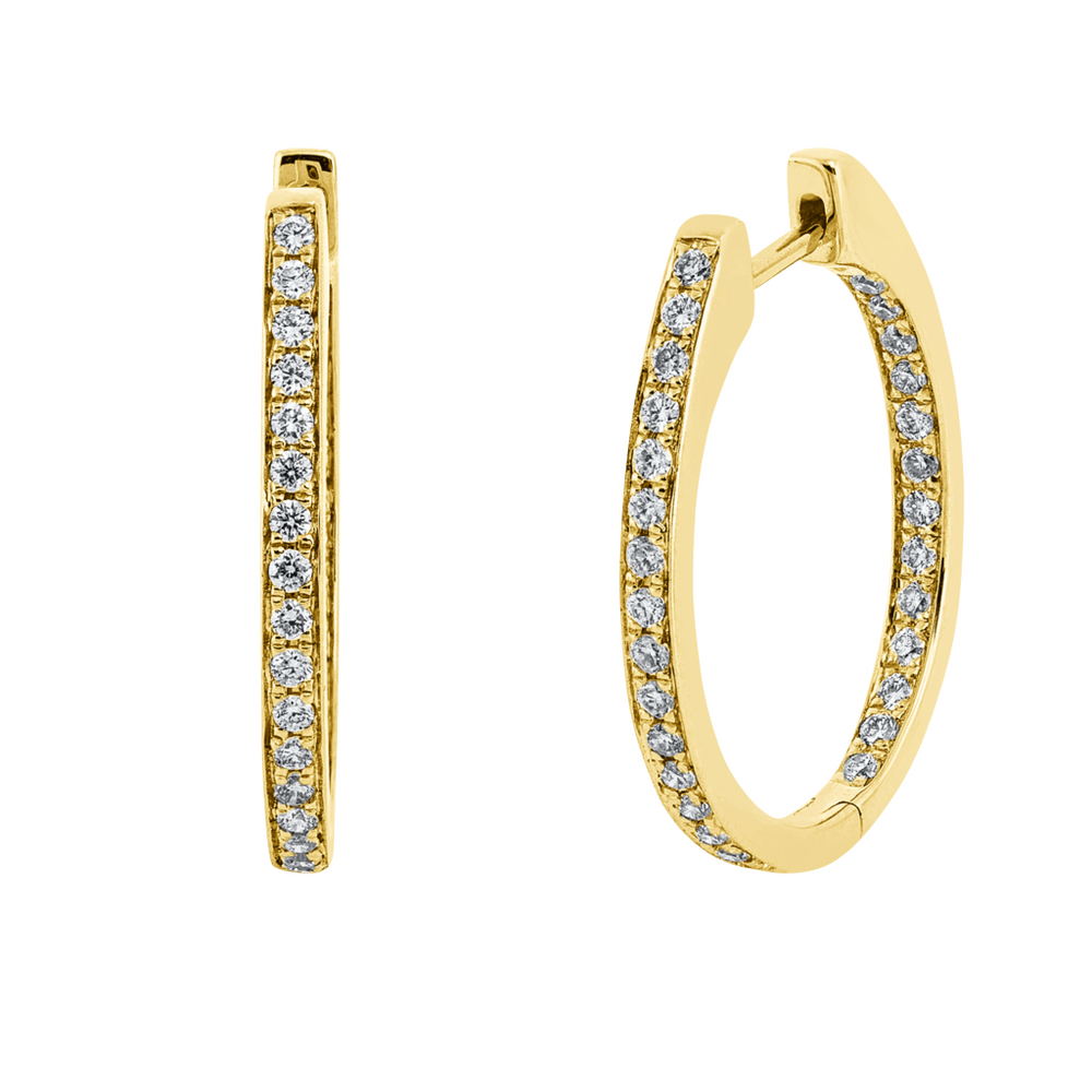 Brogle Selection Eternity diamond hoop earrings