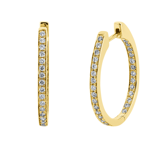 Brogle Selection Eternity diamond hoop earrings