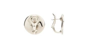 POB6073 UWWHR DB000 030 Pomellato clip earrings sabbia white gold 18kt diamond acab243195519ad6c